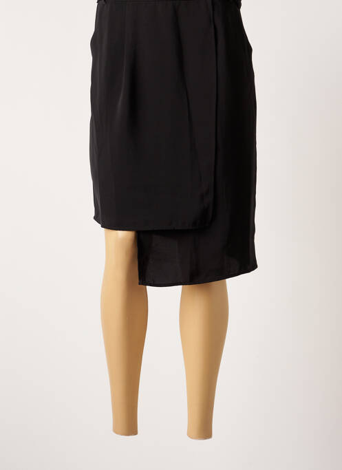 Fustă midi negru ICHI femeie