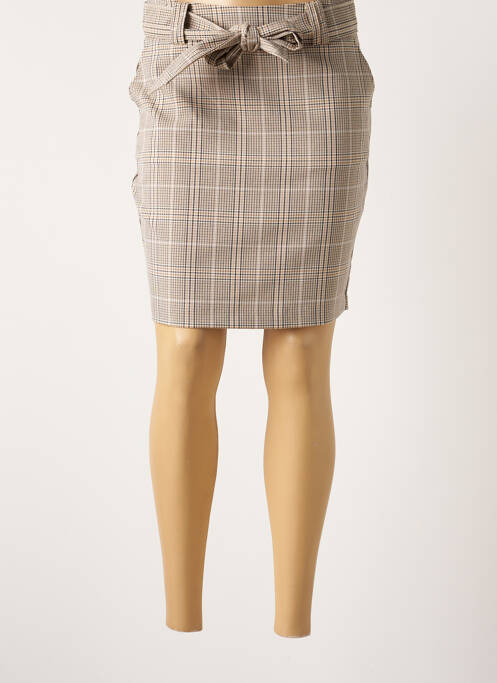 Fustă scurtă bej ICHI femeie