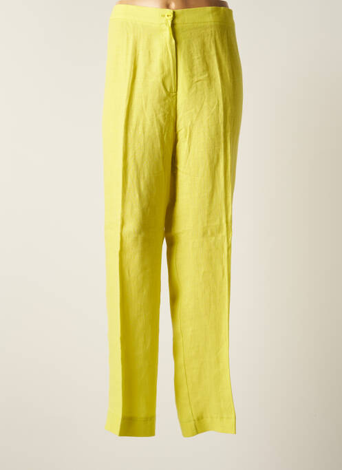 Pantalon drept galben FRANCK ANNA femeie