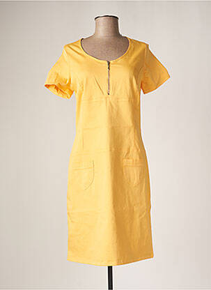 Rochie midi galben IMPULSION femeie