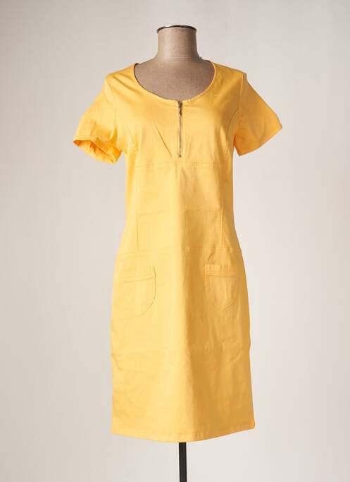 Rochie midi galben IMPULSION femeie