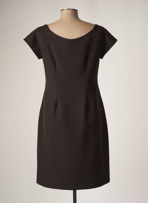 Rochie midi imprimeu fantezie mâneci scurte negru FUEGO WOMAN femme