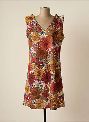 Rochie midi maro MAMATAYOE femeie