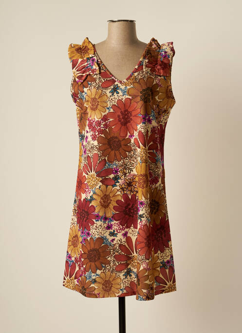 Rochie midi maro MAMATAYOE femeie