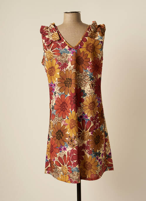 Rochie midi maro MAMATAYOE femeie