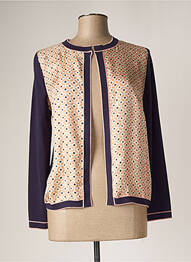Jachete casual guler rotund violet DEVERNOIS femme