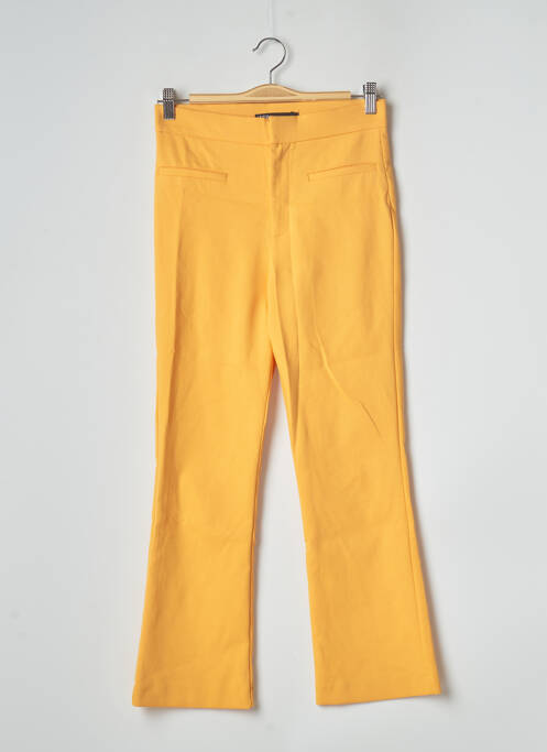 Pantalon evazat portocaliu ZARA femeie