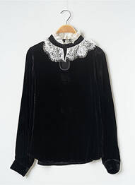 Top elasticitate mâneci lungi negru MONOPRIX femme