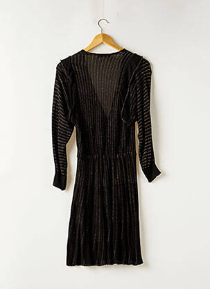 Rochie midi mâneci lungi mâneci lungi negru ZARA femeie