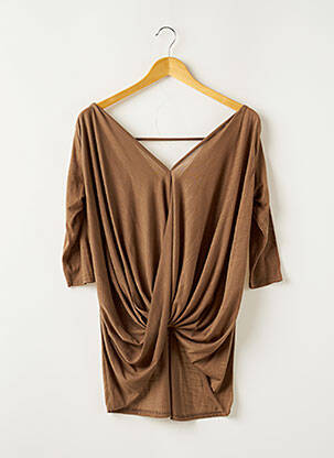 Tunică mâneci scurte maro RIVER ISLAND femeie