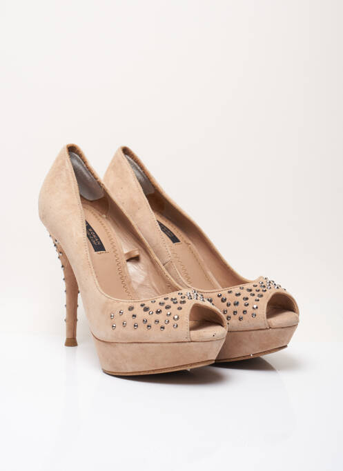 Sandale/Pantofi decupați roz ZARA femeie