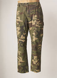 Pantalon cargo buzunare mărime normală verde D73 bărbat