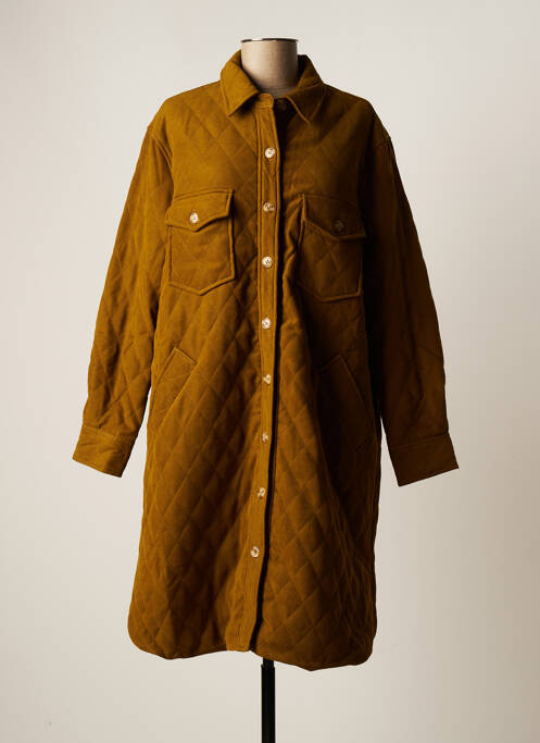 Palton lung verde FRNCH femeie