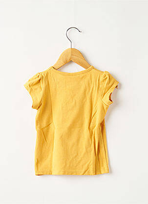 Tricou elasticitate mâneci scurte galben NAME IT fată