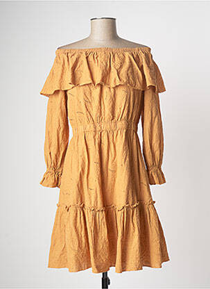 Rochie scurtă maro FOUDRE BY AURELIE VAN DAELEN femeie