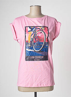 Tricou roz R.EV 1703 BY REMCO EVENPOEL  femeie