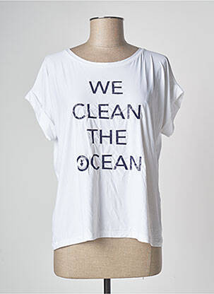 Tricou alb SAVE THE DUCK femeie