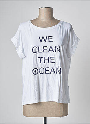 Top alb SAVE THE QUEEN femeie