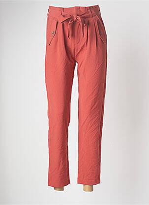 Pantalon drept roșu JACQUELINE DE YONG femeie