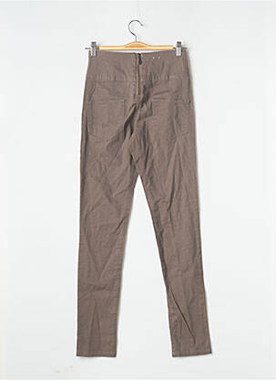 Pantalon slim maro PIECES femeie