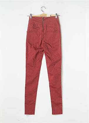 Pantalon slim roșu PIECES femeie