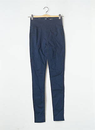 Pantalon slim albastru PIECES femeie