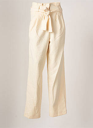 Pantalon larg bej ASTRID BLACK LABEL femeie