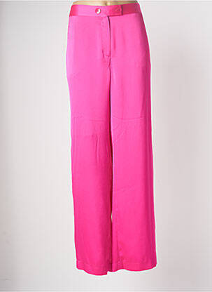Pantalon larg roz 100 % FEMININ PARIS femeie