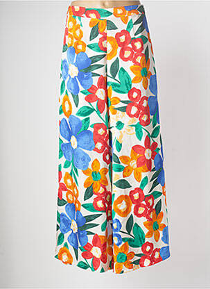 Pantalon larg alb TRAFFIC PEOPLE femeie