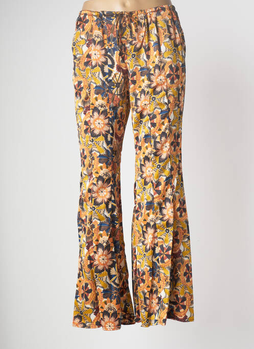 Pantalon evazat portocaliu TRAFFIC PEOPLE femeie