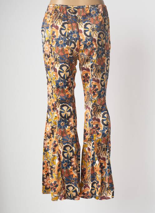 Pantalon evazat portocaliu TRAFFIC PEOPLE femeie