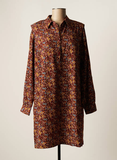 Rochie midi maro SEE U SOON femeie