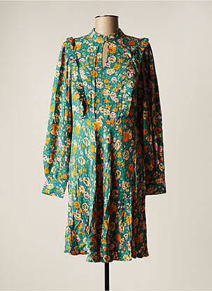 Rochie midi imprimeu floral mâneci lungi verde Y.A.S femeie