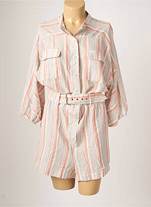 Salopetă scurtă alb RUE MAZARINE femeie