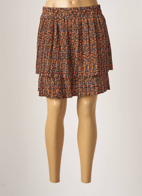 Fustă scurtă maro RUE MAZARINE femeie