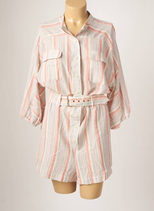 Salopetă scurtă alb RUE MAZARINE femeie