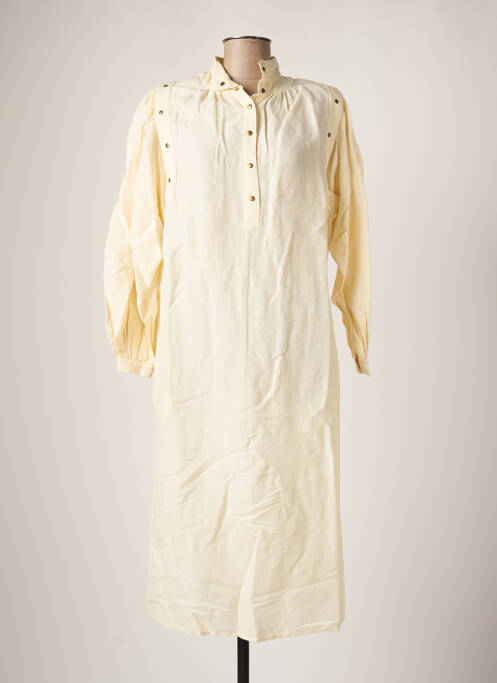 Rochie midi mâneci lungi mâneci lungi bej LAURENCE BRAS femme