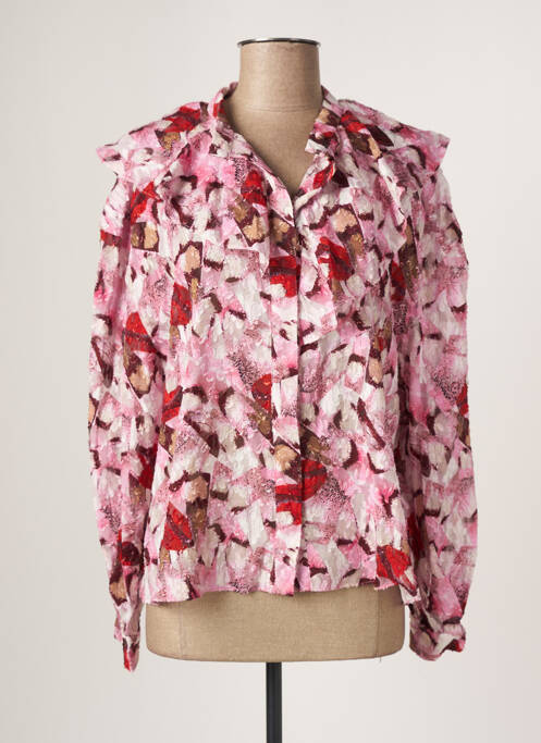 Cămașă imprimeu fantezie mâneci lungi roz IRO femme