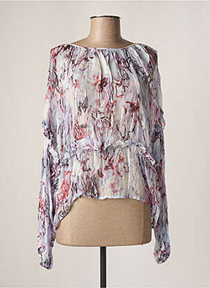 Bluză ușoară și transparentă mâneci lungi violet IRO femme