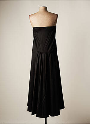 Rochie lungă croială evazată fără mâneci negru RALPH LAUREN femeie