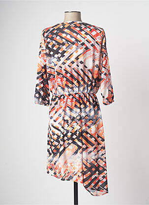 Rochie midi mâneci 3/4 mâneci 3/4 portocalie CHATTAWAK femeie