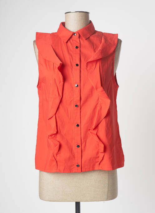 Cămașă croială cambrată fără mâneci portocaliu CHATTAWAK femme