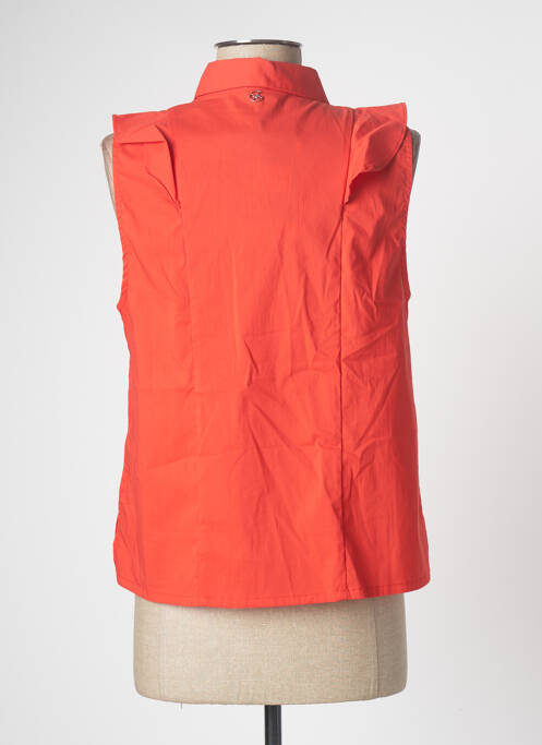 Cămașă croială cambrată fără mâneci portocaliu CHATTAWAK femme