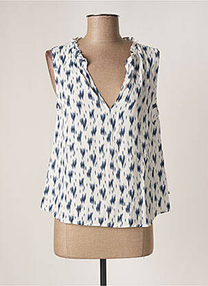 Top albastru LE TEMPS DES CERISES femeie