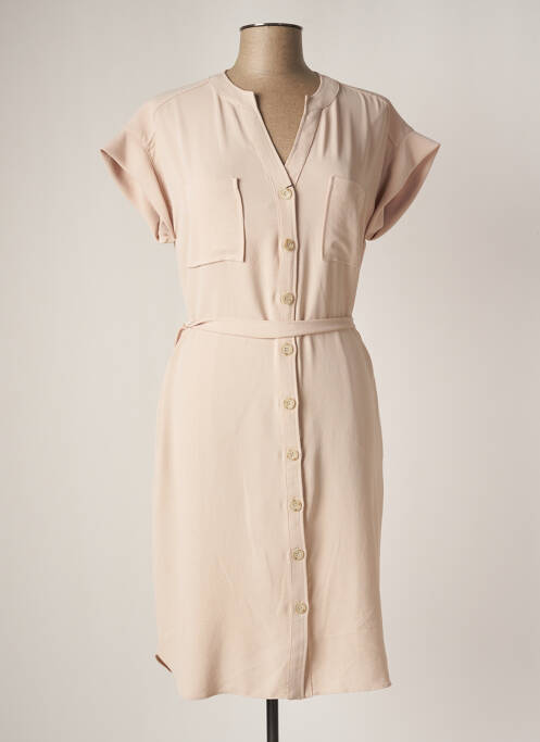 Rochie midi bej TINTA STYLE femeie