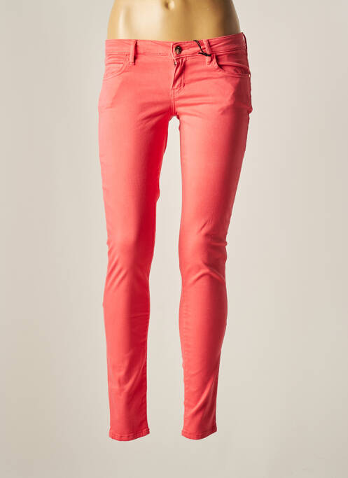 Pantalon slim roz GUESS femeie