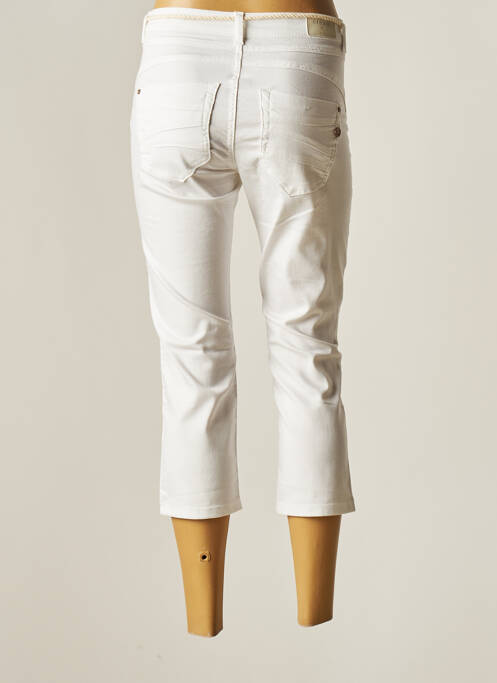 Pantalon trei sferturi alb CREAM femeie