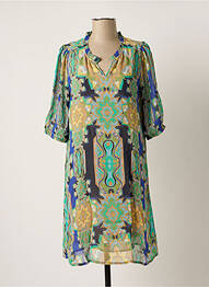 Rochie midi mâneci 3/4 mâneci 3/4 verde CREAM femme
