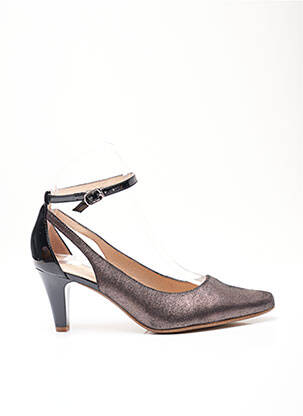 Pantofi cu toc maro SWEET femeie