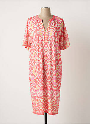 Rochie midi roz OUI femeie